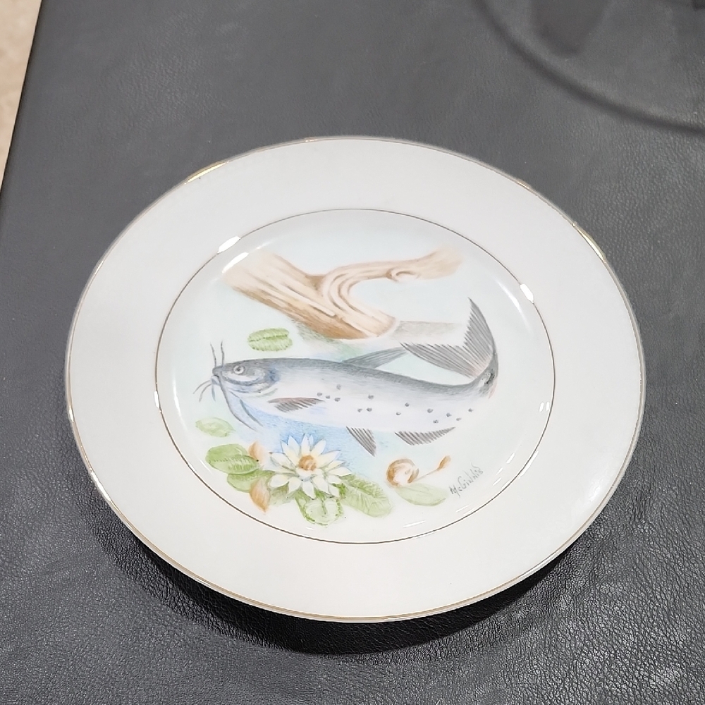 VINTAGE QUEEN ANNE FINE CHINA PLATE DESIGNED by MCGINNIS